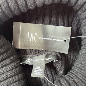 INC Black Knit Sweater Dress